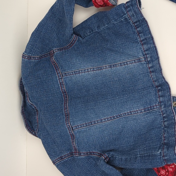 24M Baby Girls Denim Jacket & Flare Jeans Western Outfit - Picture 4 of 6